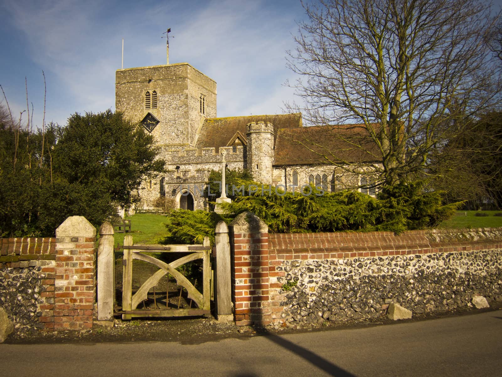 St Peter and Paul Church, Borden, Kent. Taken in early morning sunlight