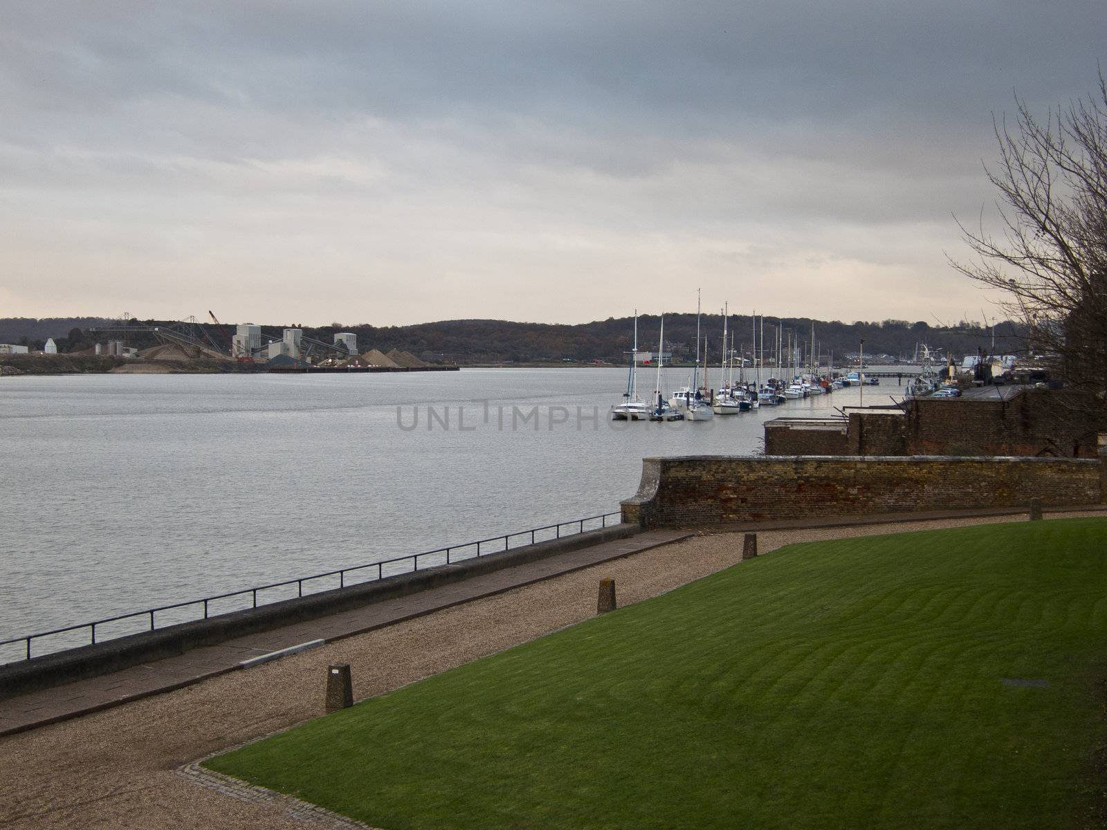 Boats on the River Medway taken rom Gun Wharf