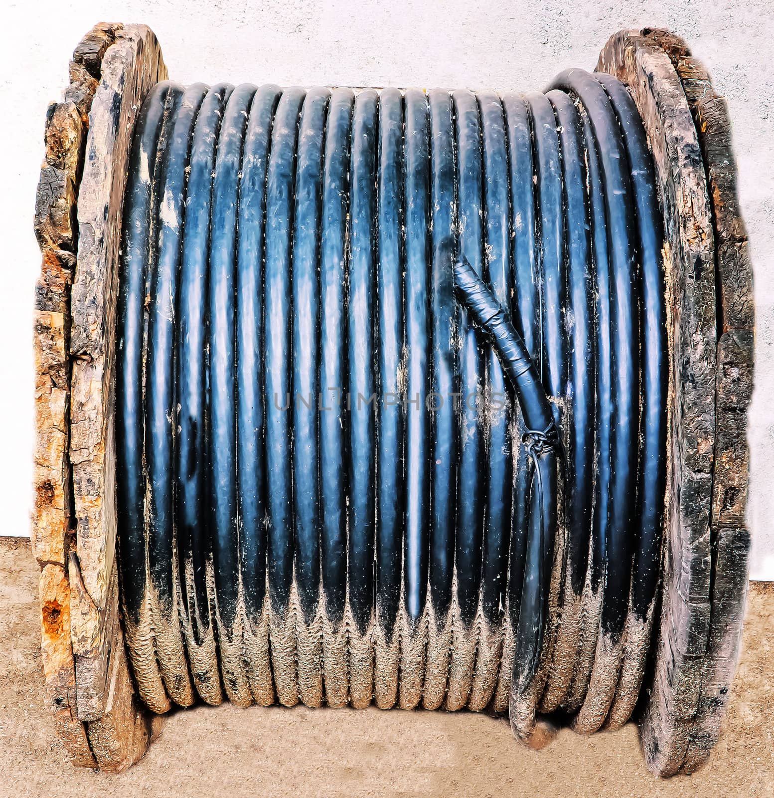 old telecommunication cable