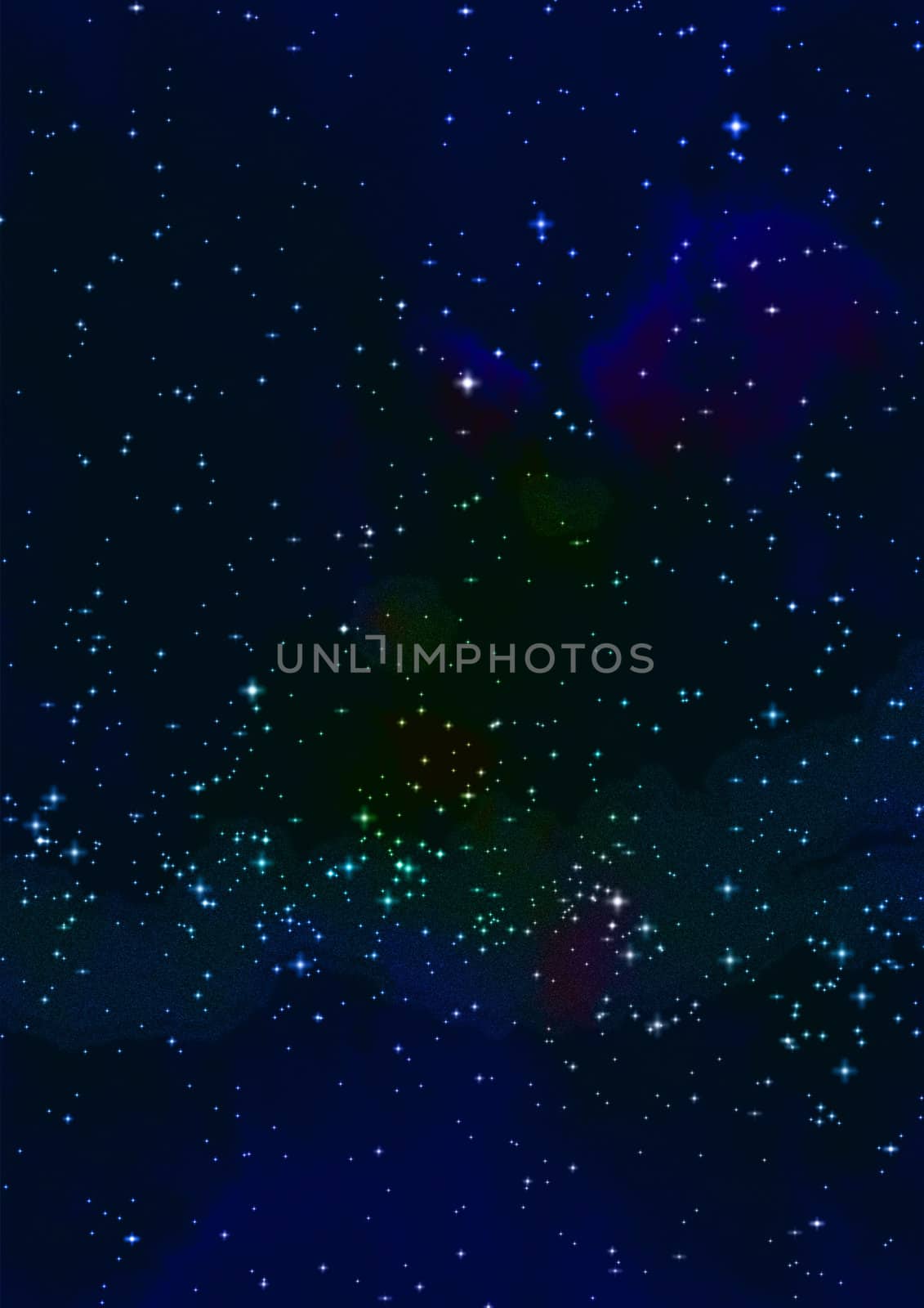Small part of an infinite star field of space in the Universe