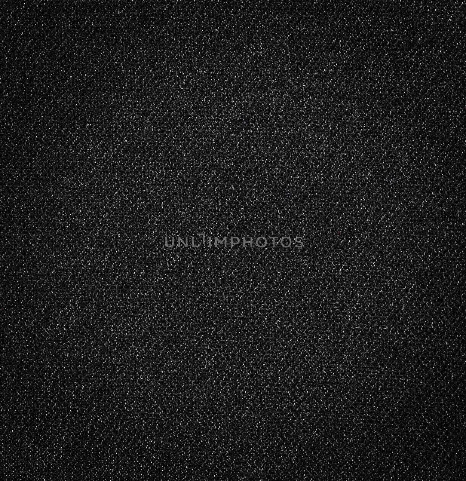 Black fabric texture. Clothes background. Close up