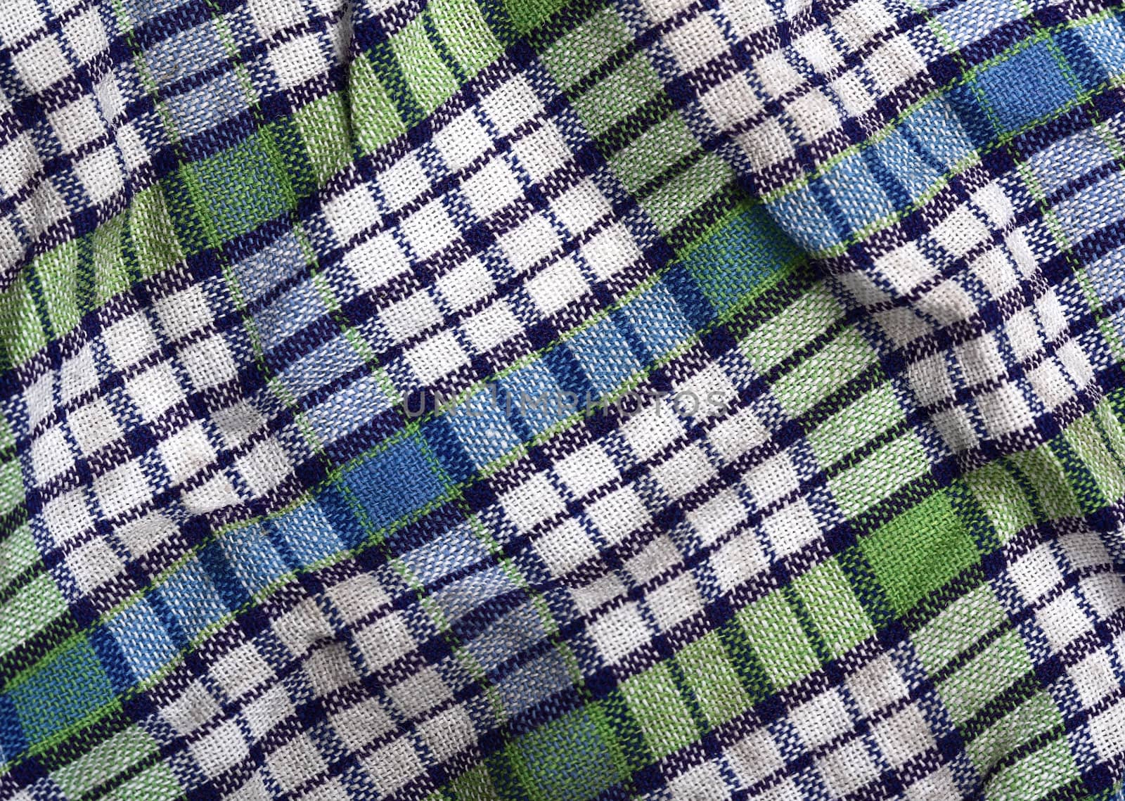 Fabric plaid texture. Cloth background