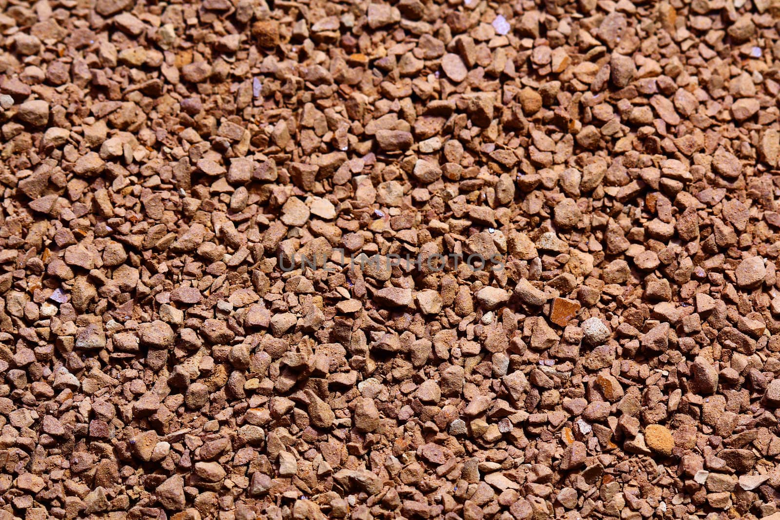 Coffee granules background. Close up