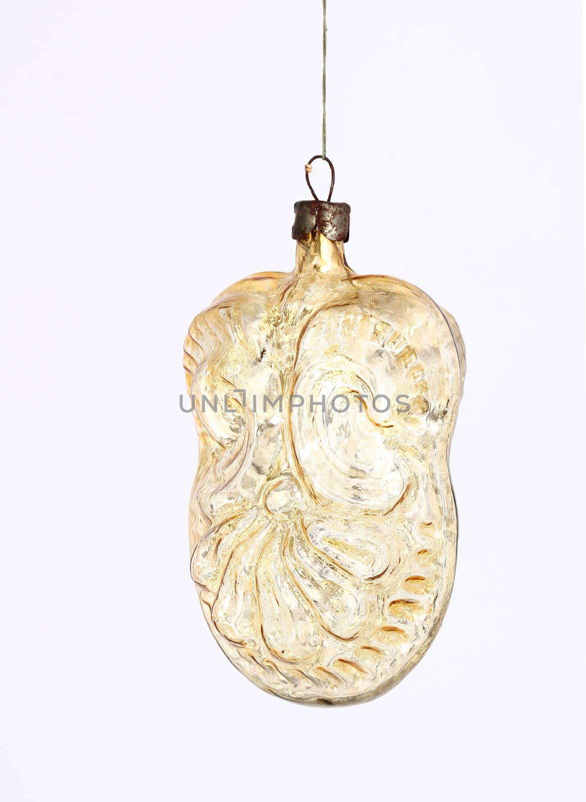 Vintage Christmas ornament  isolated on white background