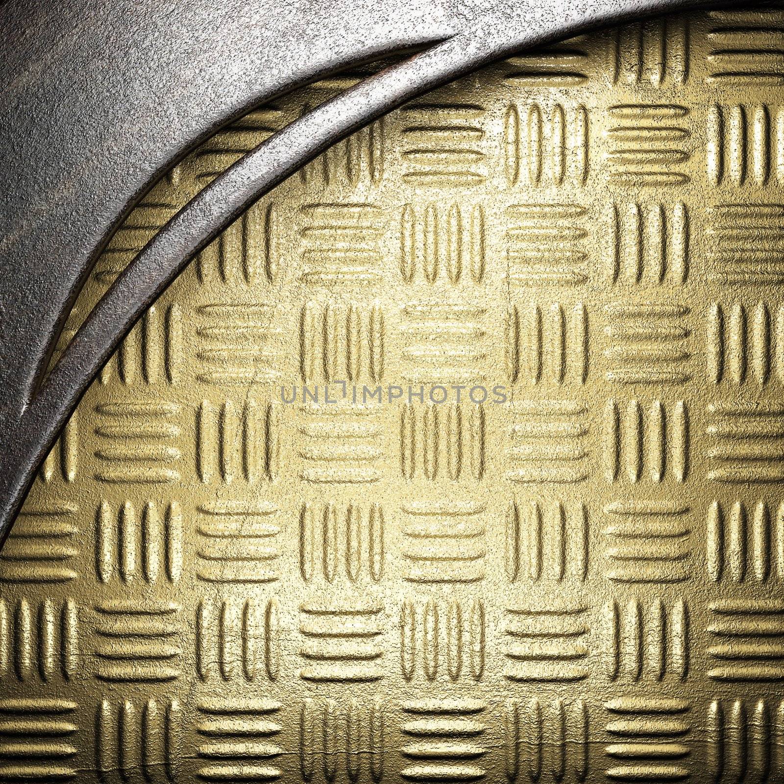 metal on gold made in 3D