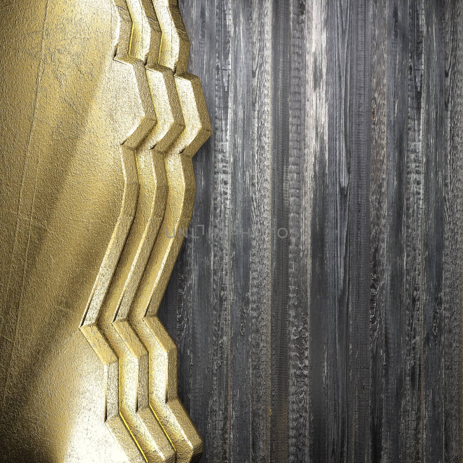 golden background made in 3D