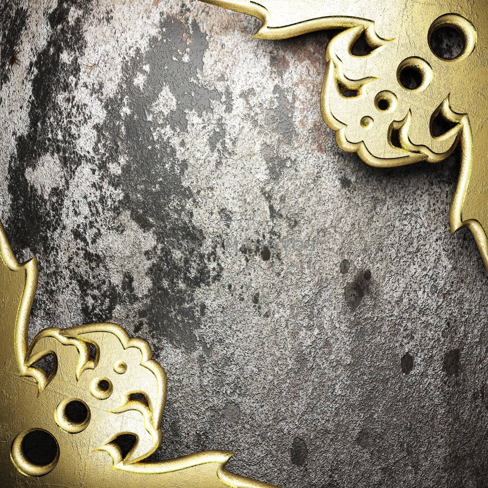 golden background made in 3D