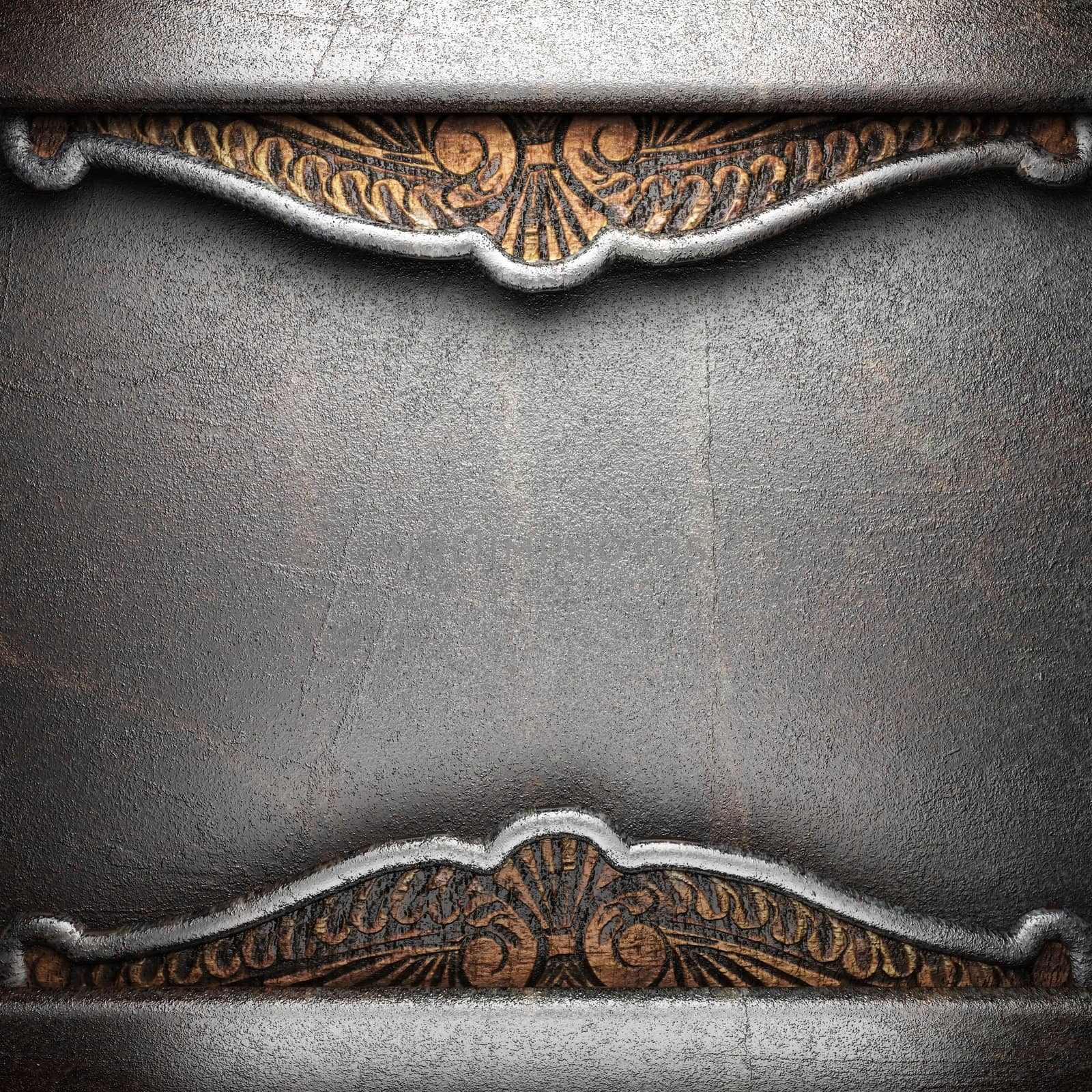 metal on wall made in 3D