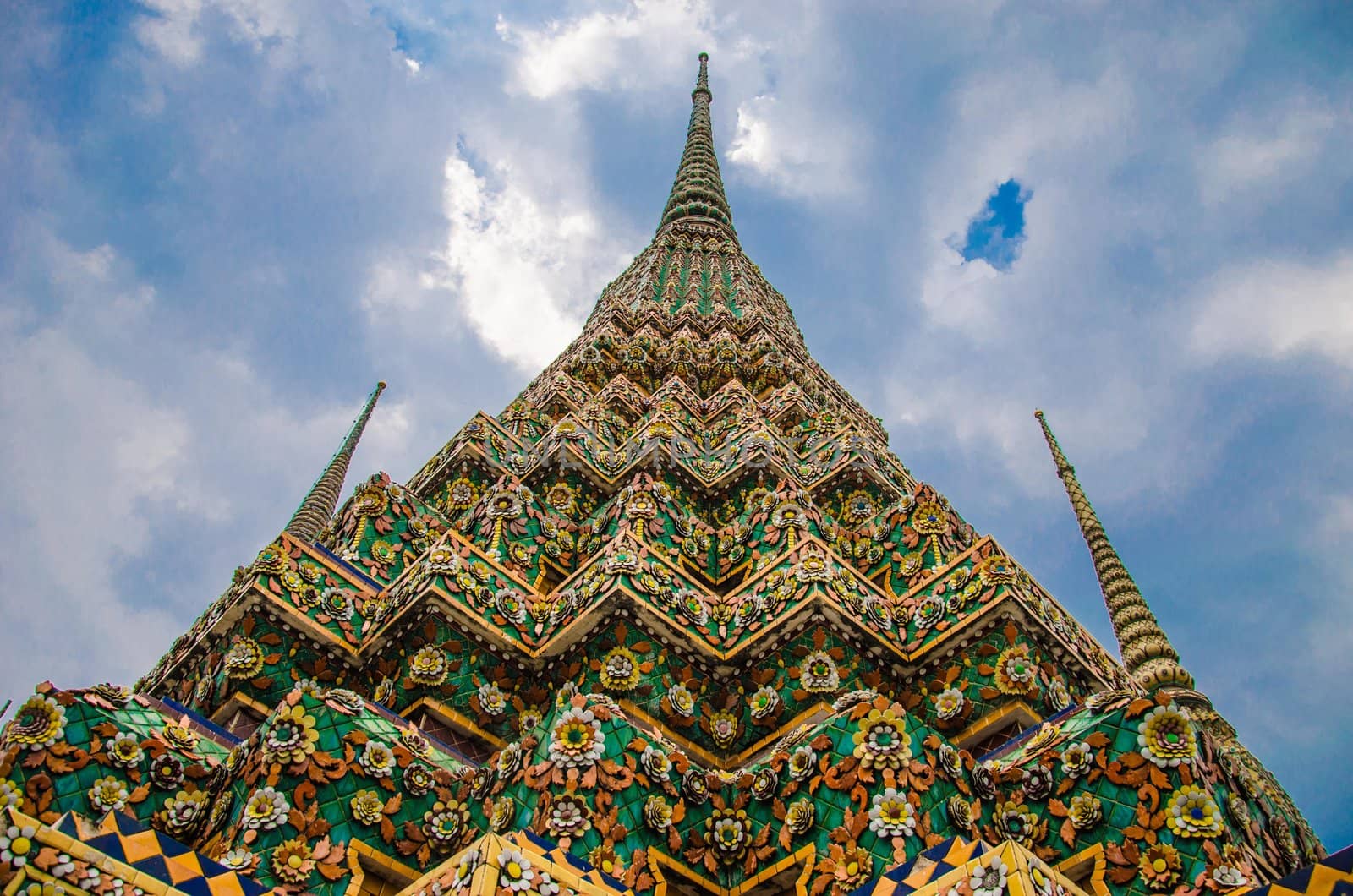 Stupa Temple of the Reclining Buddha, Thailand.