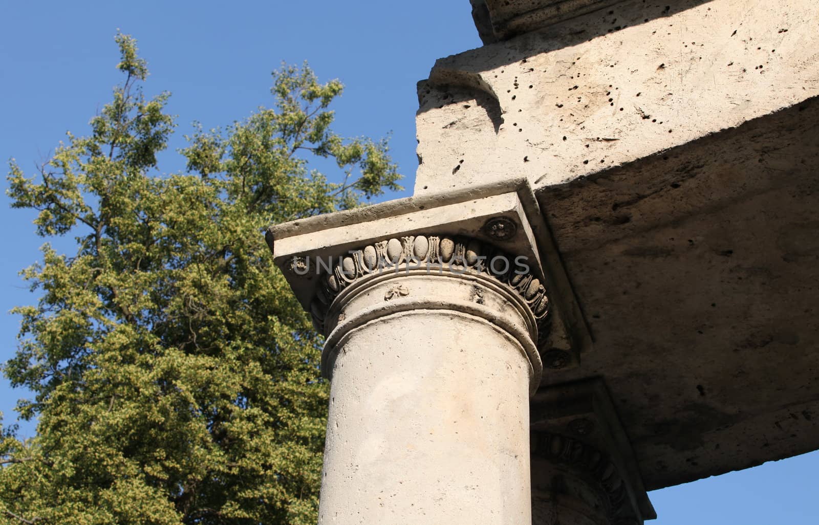 The ruins of the Greek colonnade, of Apollo