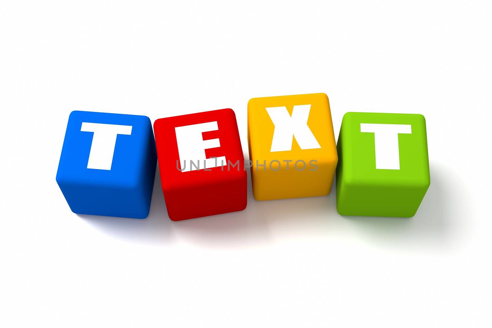 Text Colored Cubes by OutStyle