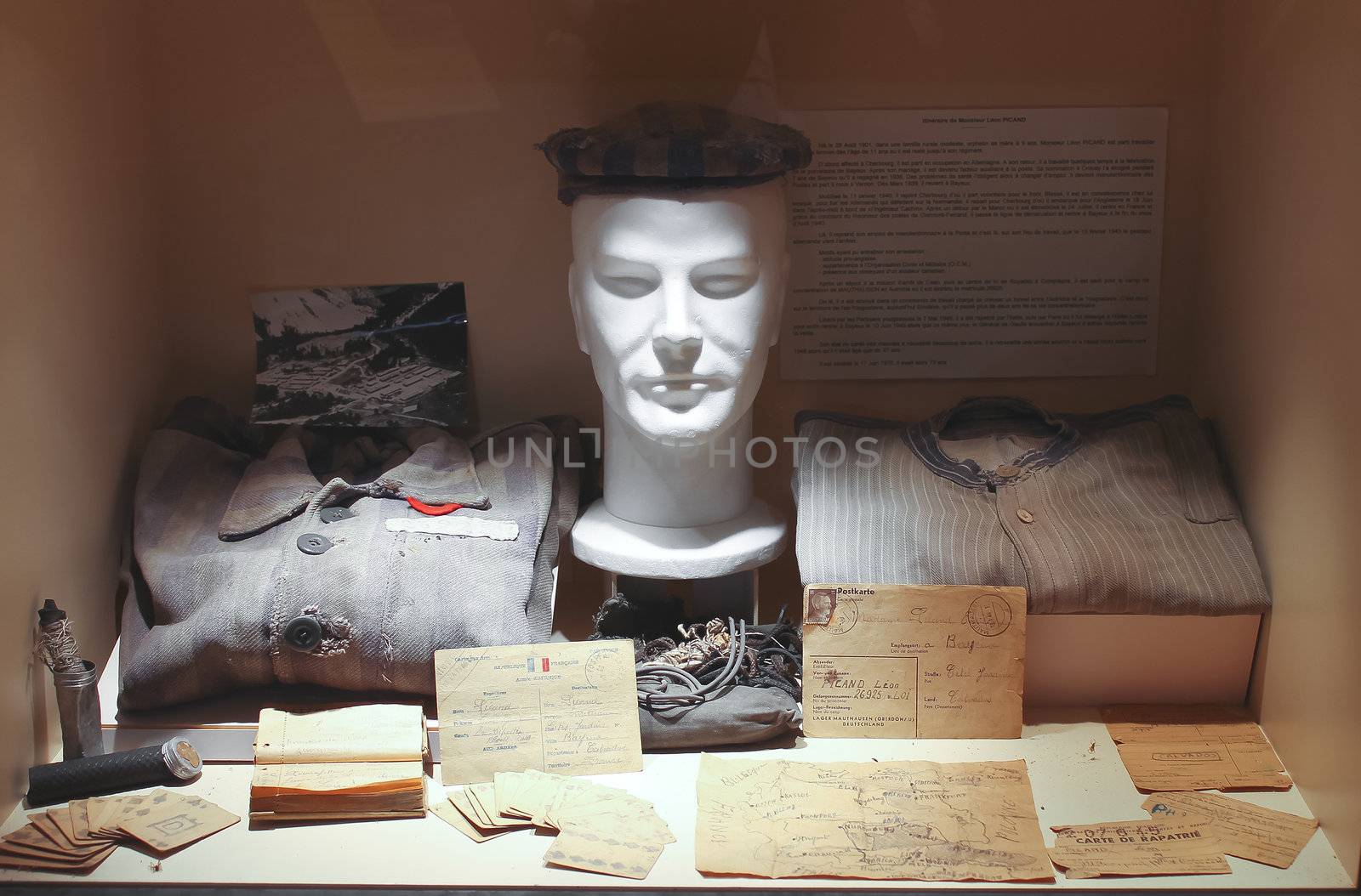 Dummy prisoner at the Museum of the Battle of Normandy. France by NickNick