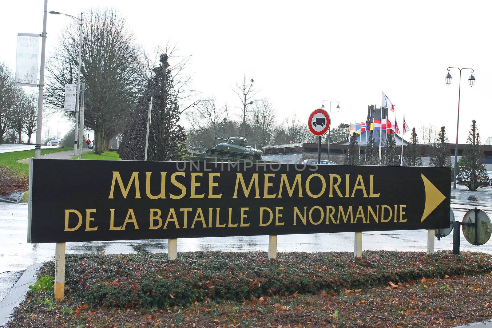 Memorial museum of the Battle of Normandy. France