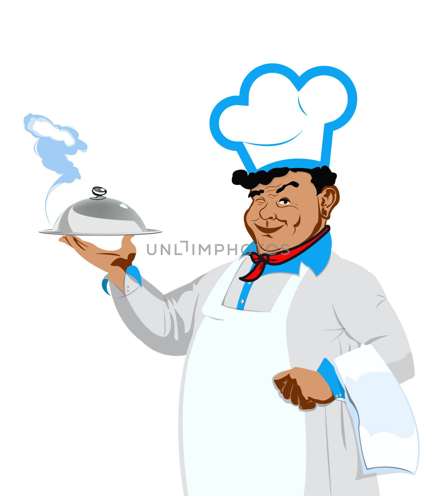 Funny Chef.Food for gourmet