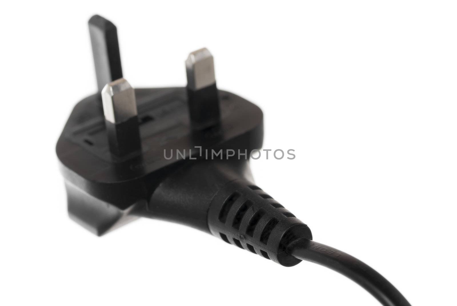 Studio shot macro photo of UK standard plug.