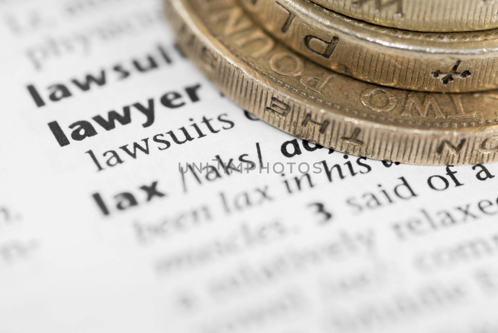 Lawyer definition and money. Macro.