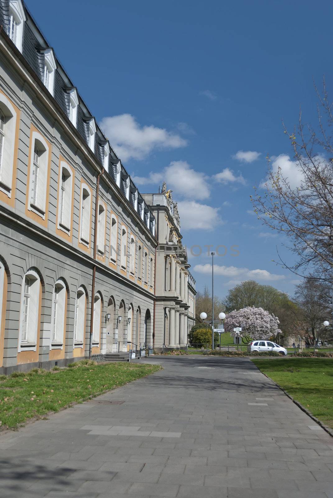 Koblenz Gate or Koblenzer Tor, gives access to the east wing of the long range of buildings of Bonn University