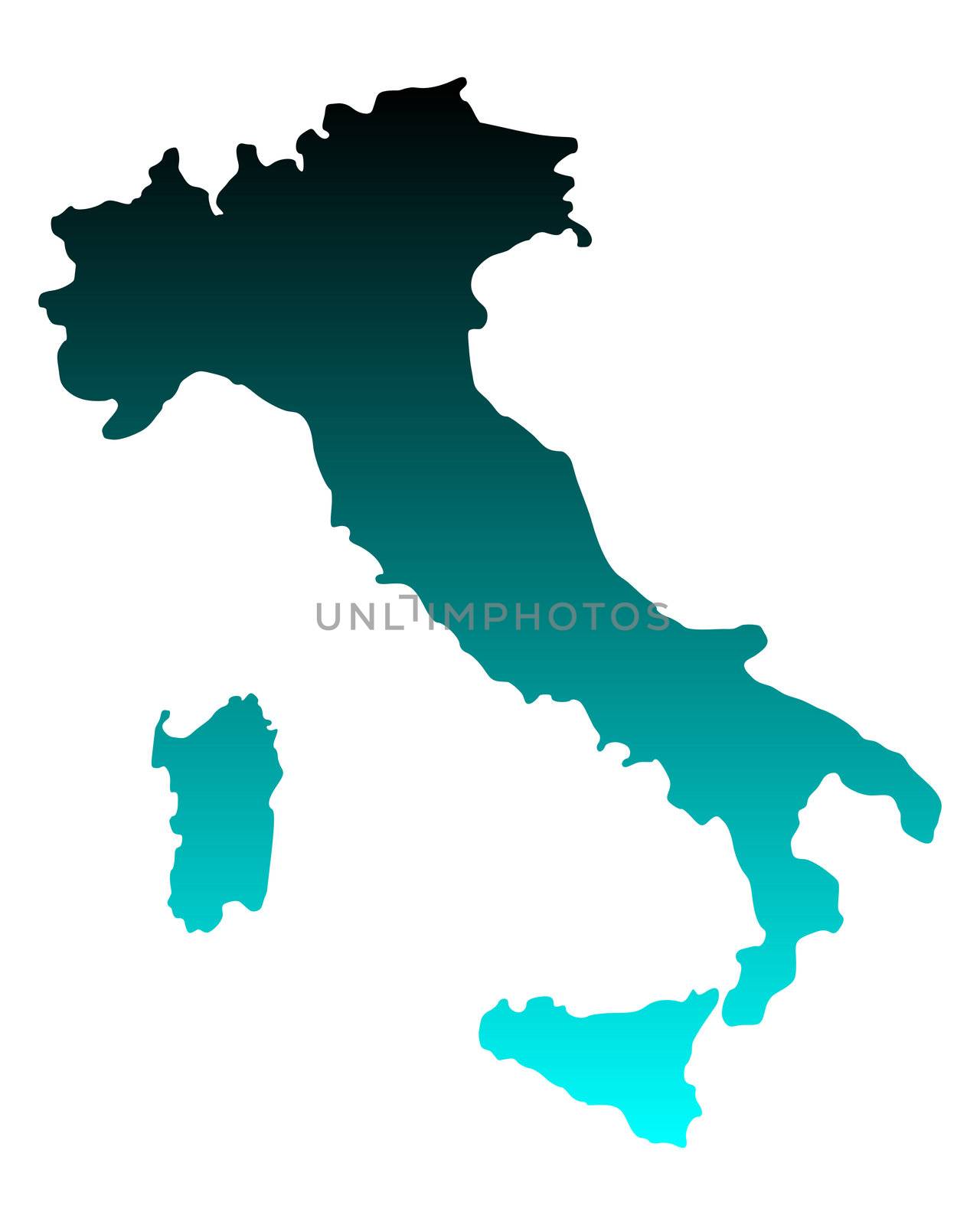 Map of Italy by rbiedermann