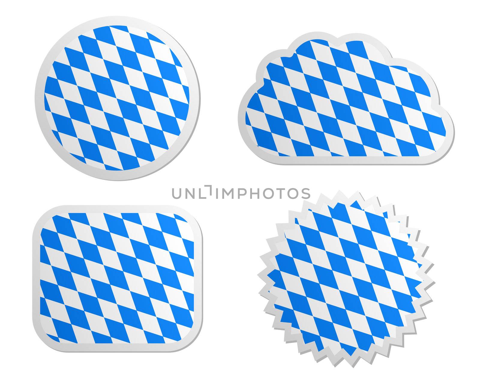 Bavaria flag labels by rbiedermann