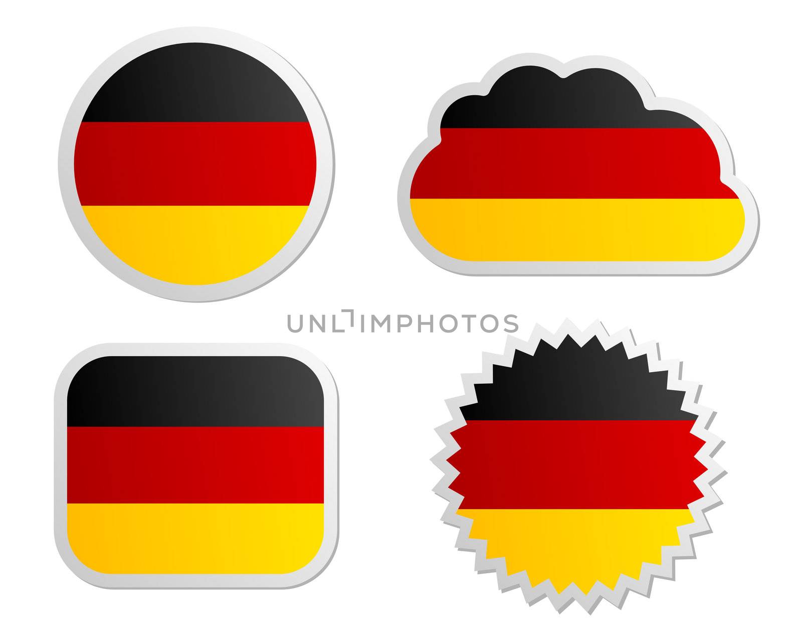 Germany flag labels by rbiedermann