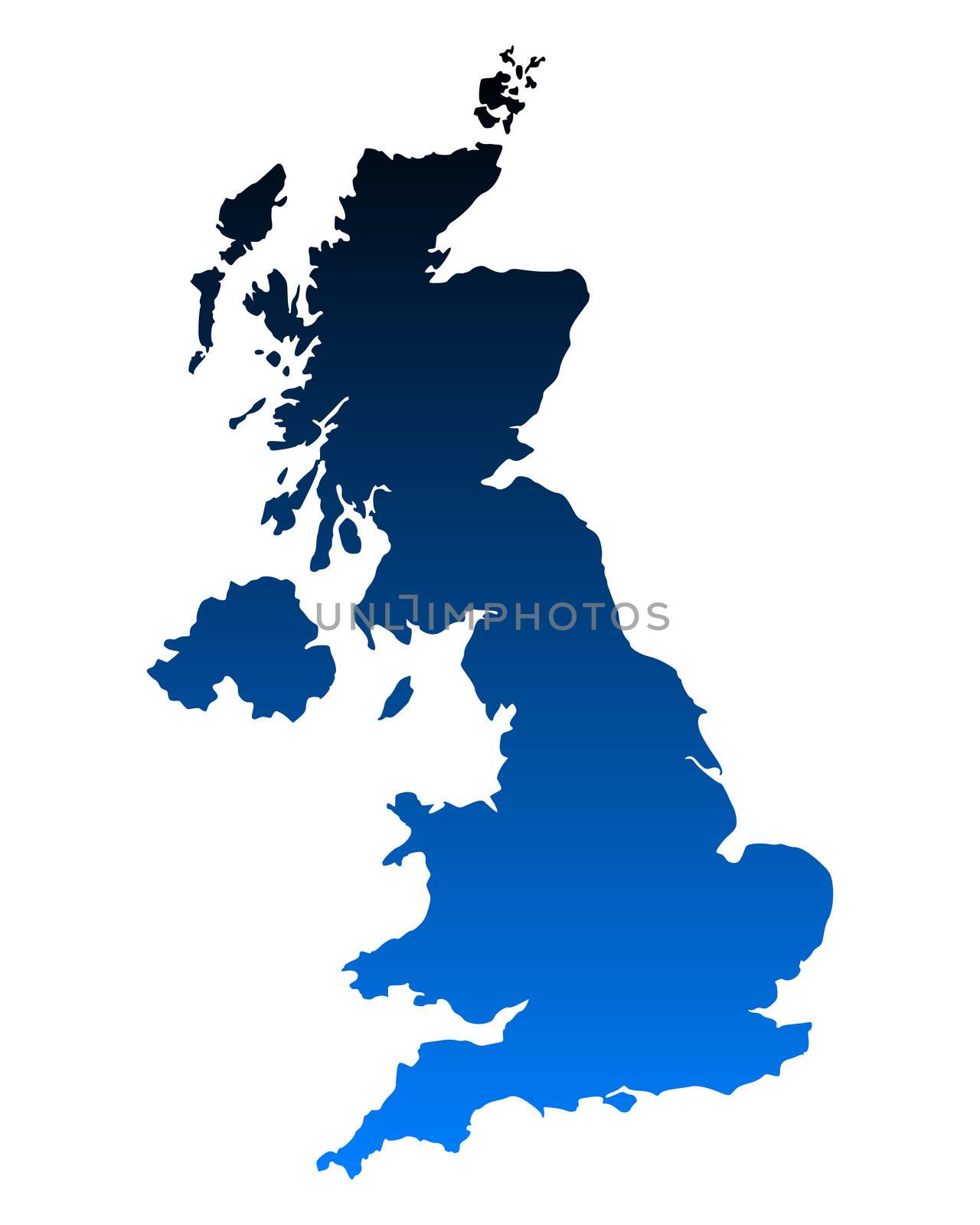 Map of United Kingdom by rbiedermann