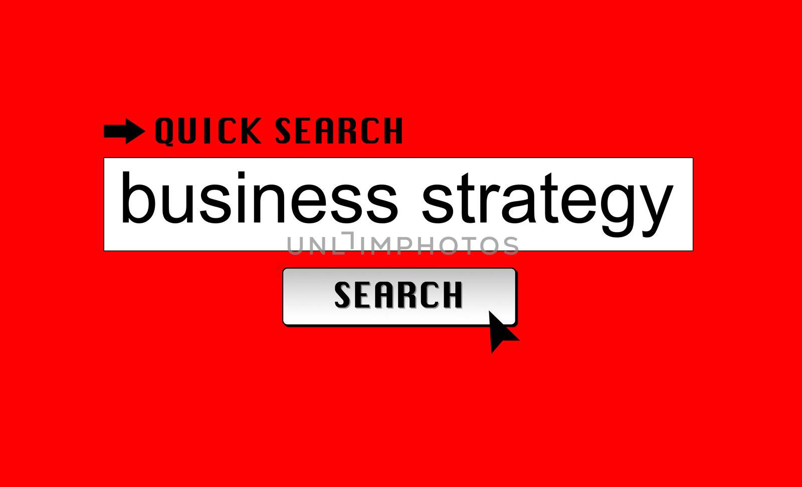 Searching for 'business strategy' in an internet search engine.