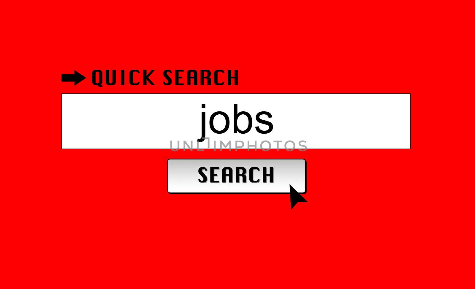 Searching for jobs in an internet search engine.