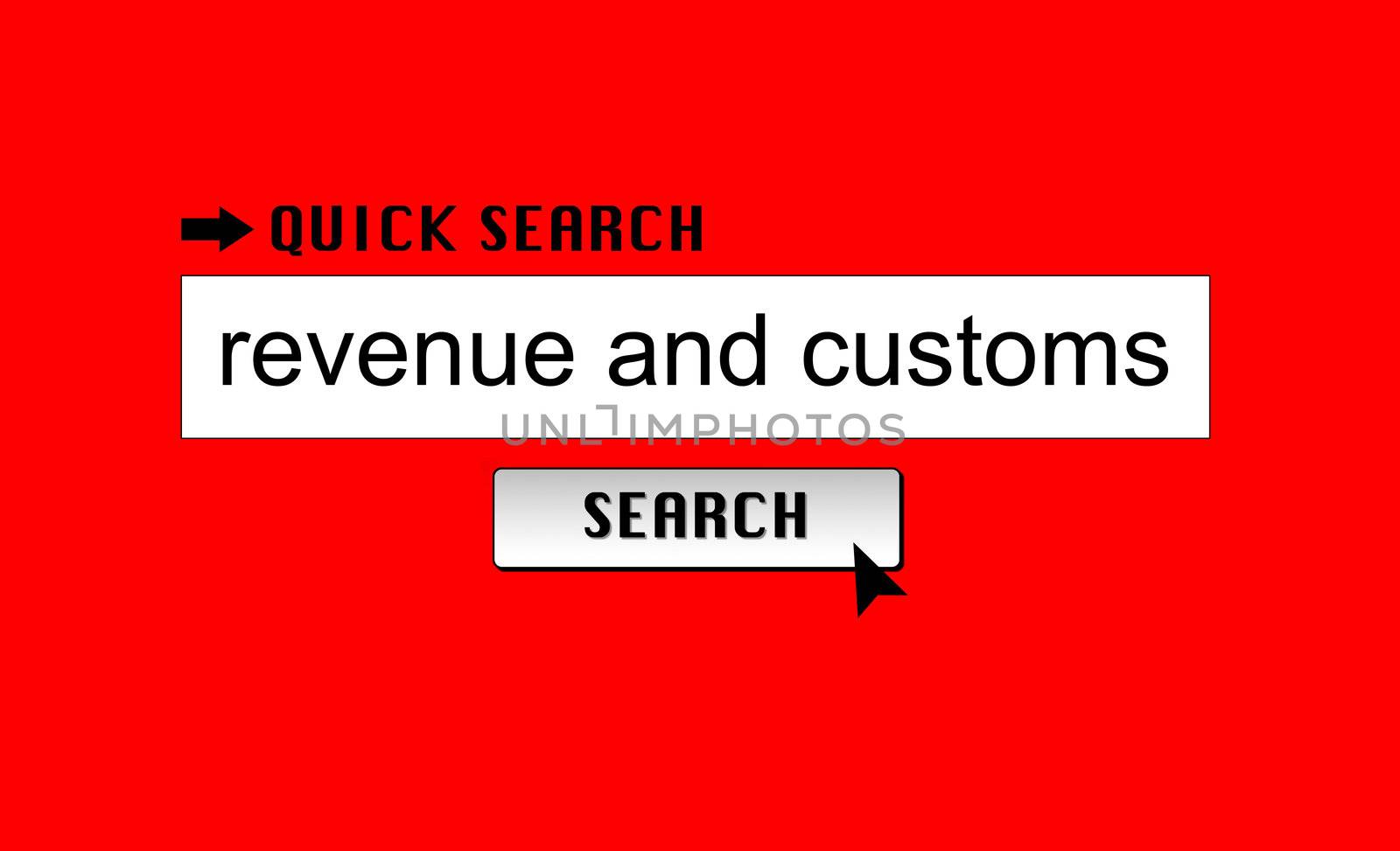 Searching for 'revenue & customs' in an internet search engine.