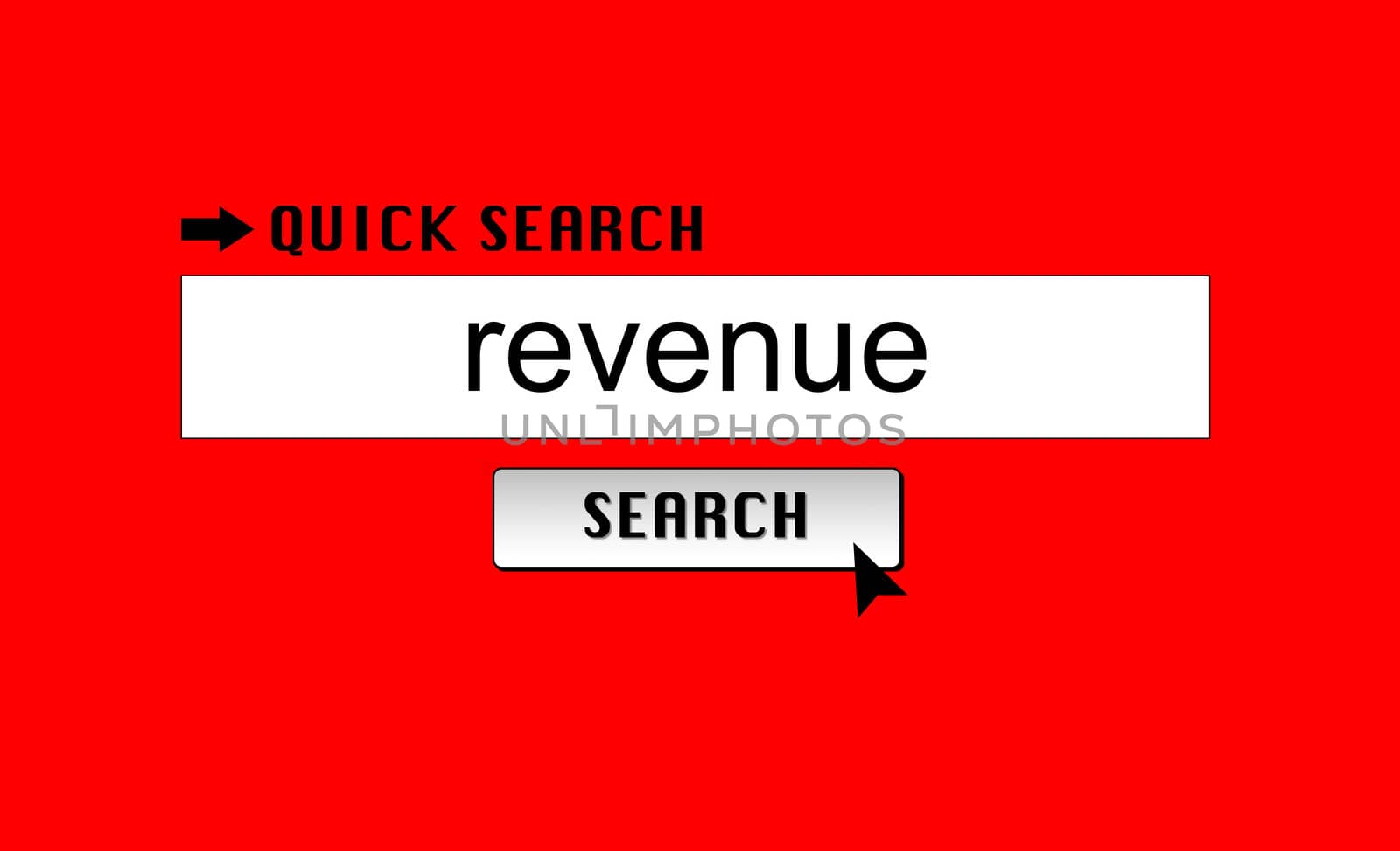 Searching for 'revenue' in an internet search engine.