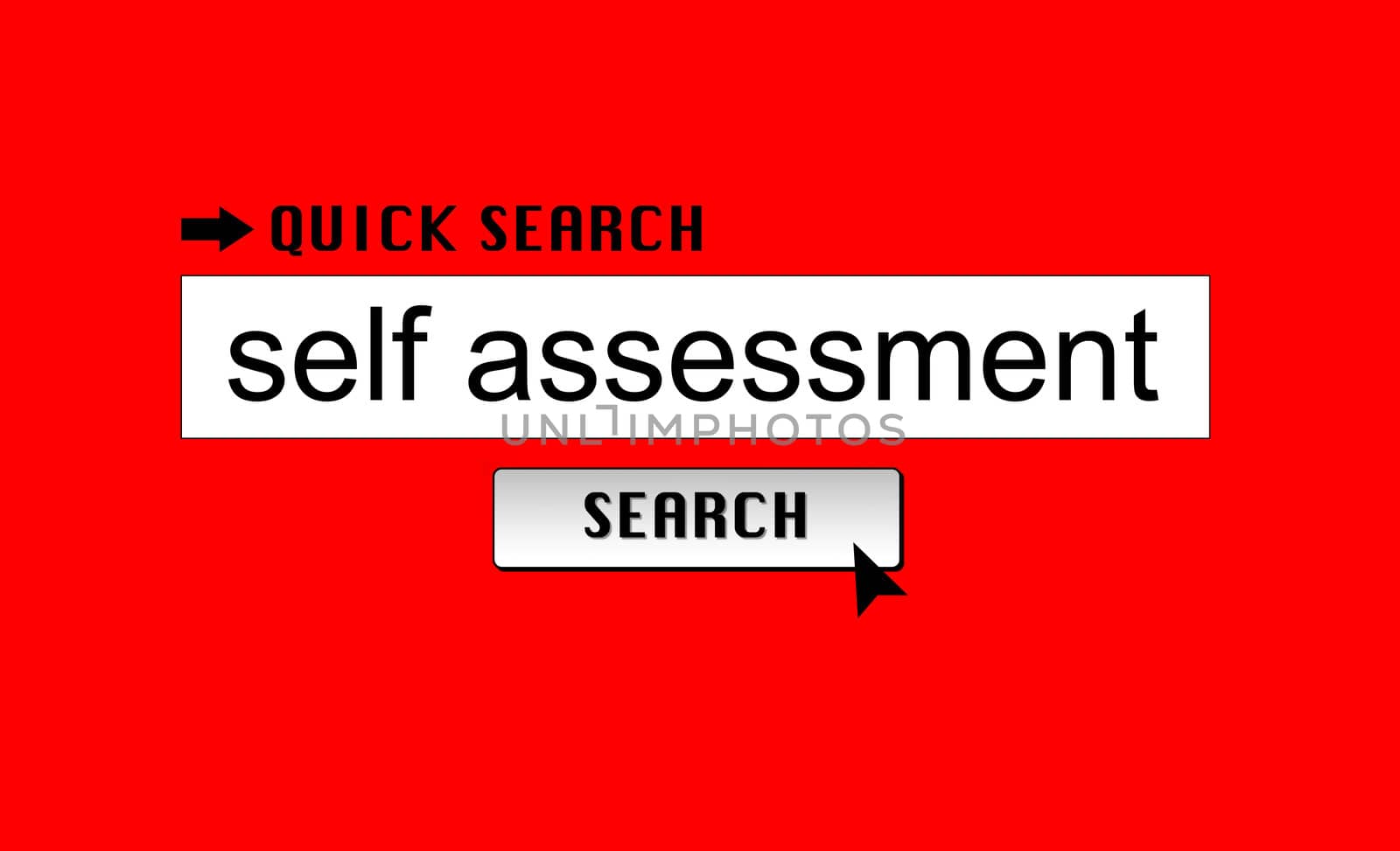 Searching for 'self assessment' in an internet search engine.
