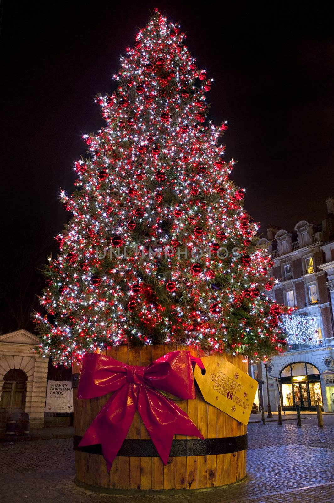 Christmas Tree in London's Covent Garden.