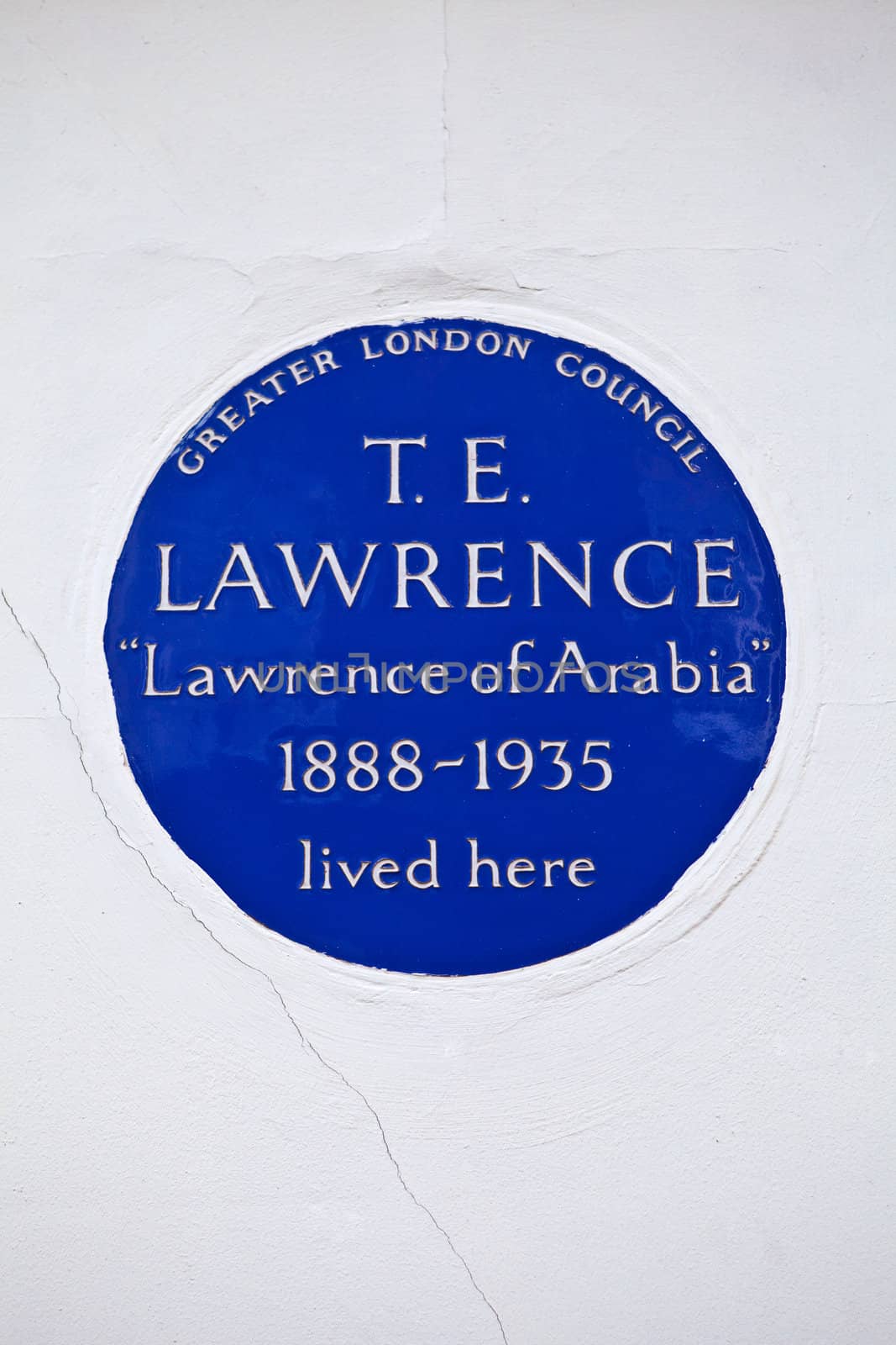 T. E. Lawrence Blue Plaque in London by chrisdorney