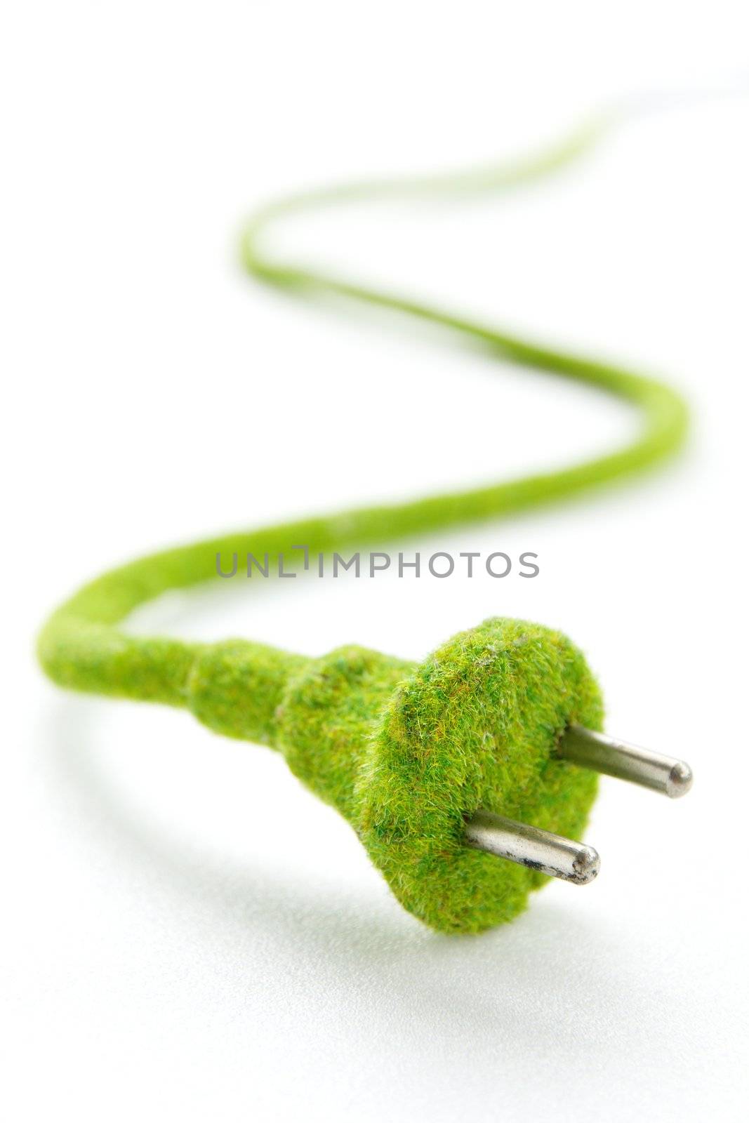 eco electric plug , energy concept