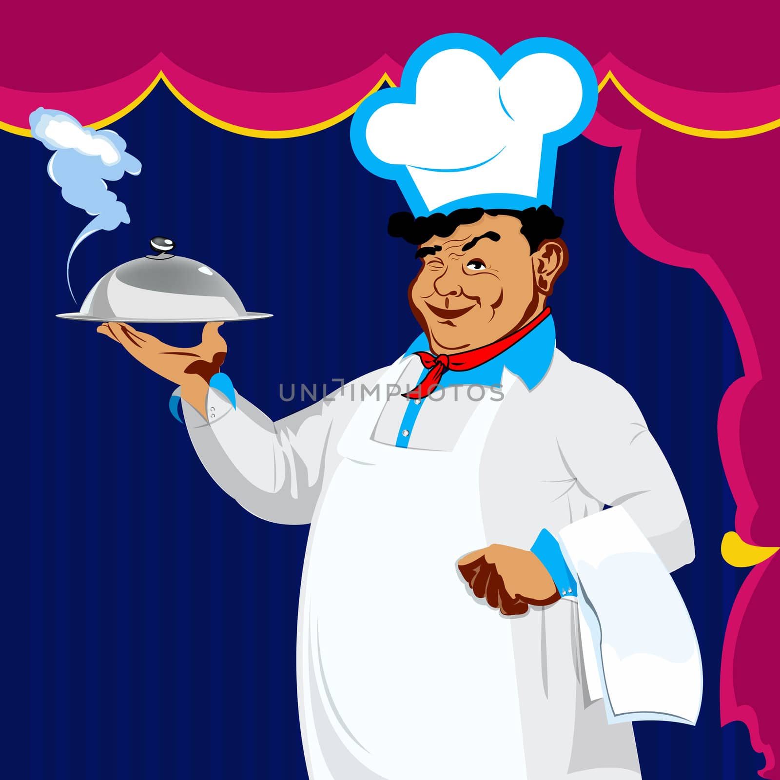 Happy joyful Chef by sergey150770SV