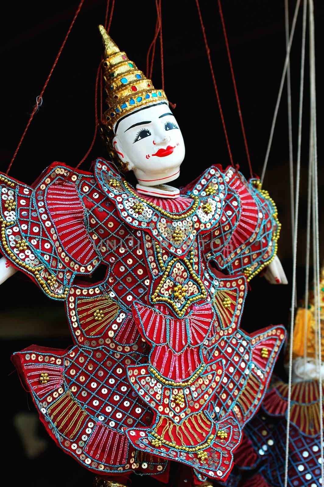 View of a puppet at Angkor, Cambodia