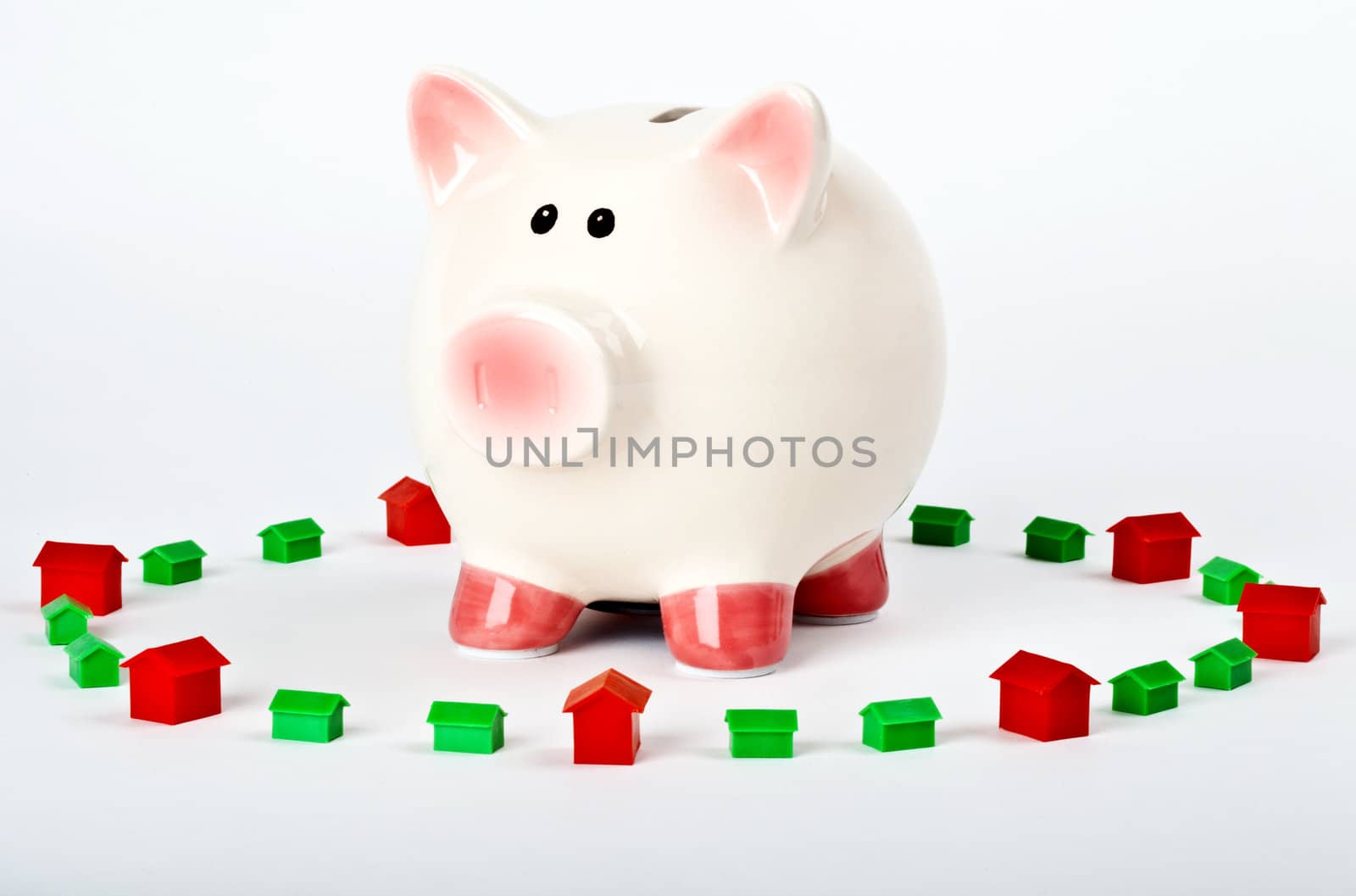 Piggy Bank Saving for a Home by chrisdorney