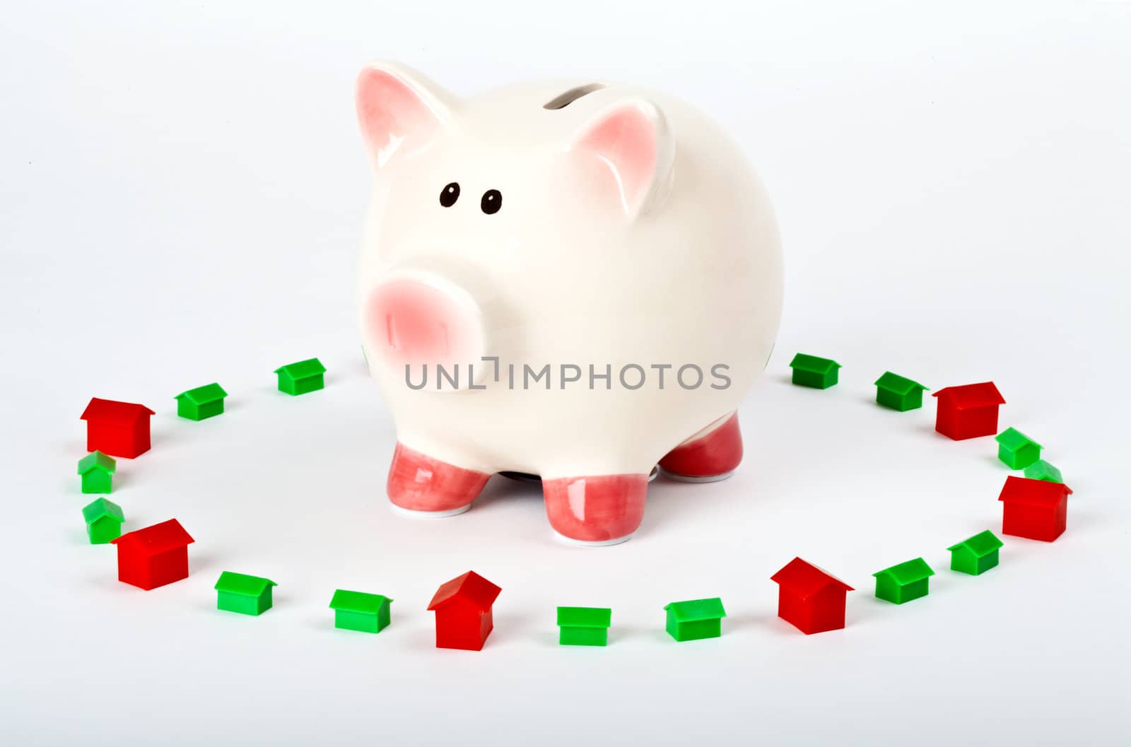 Piggy Bank Saving for a Home by chrisdorney