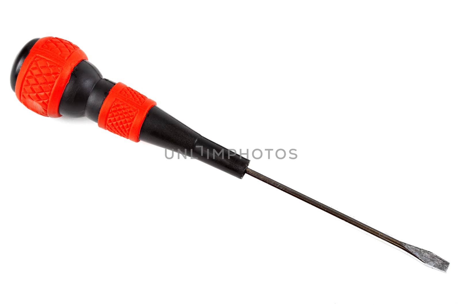 A screwdriver over a white background.