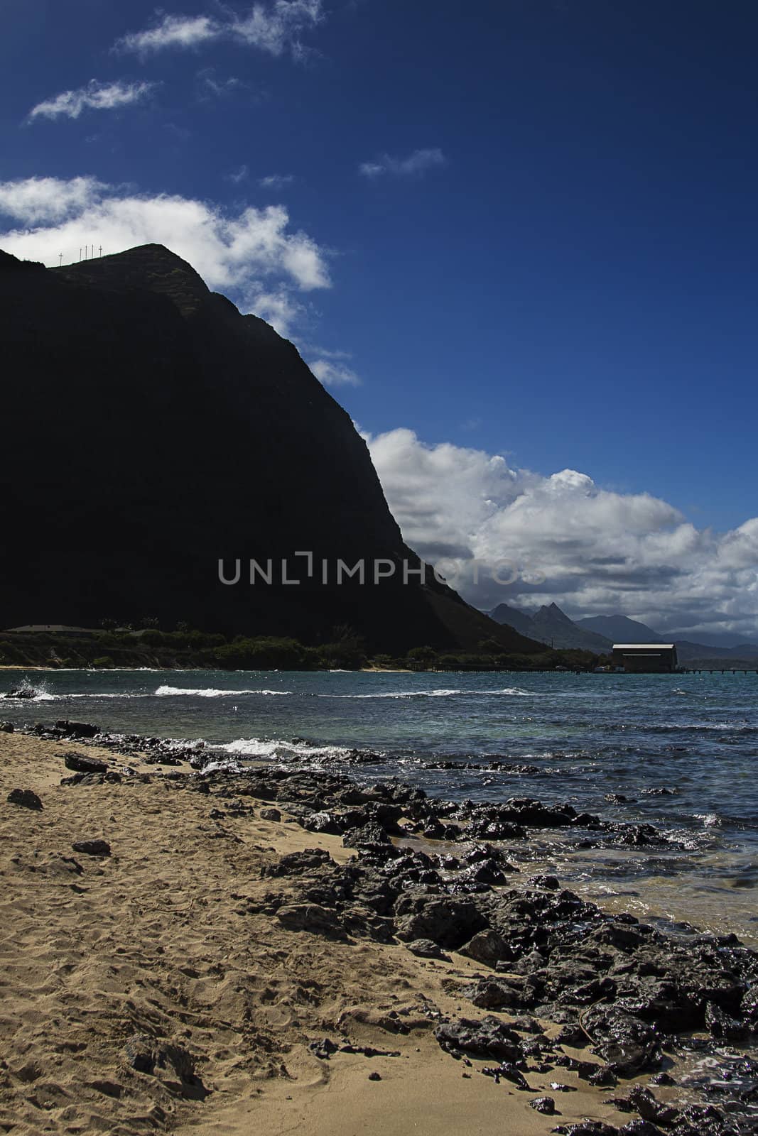 Mountain beach by mypstudio