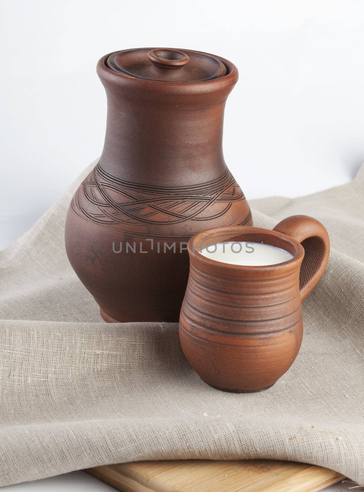 Mug with milk by Angorius