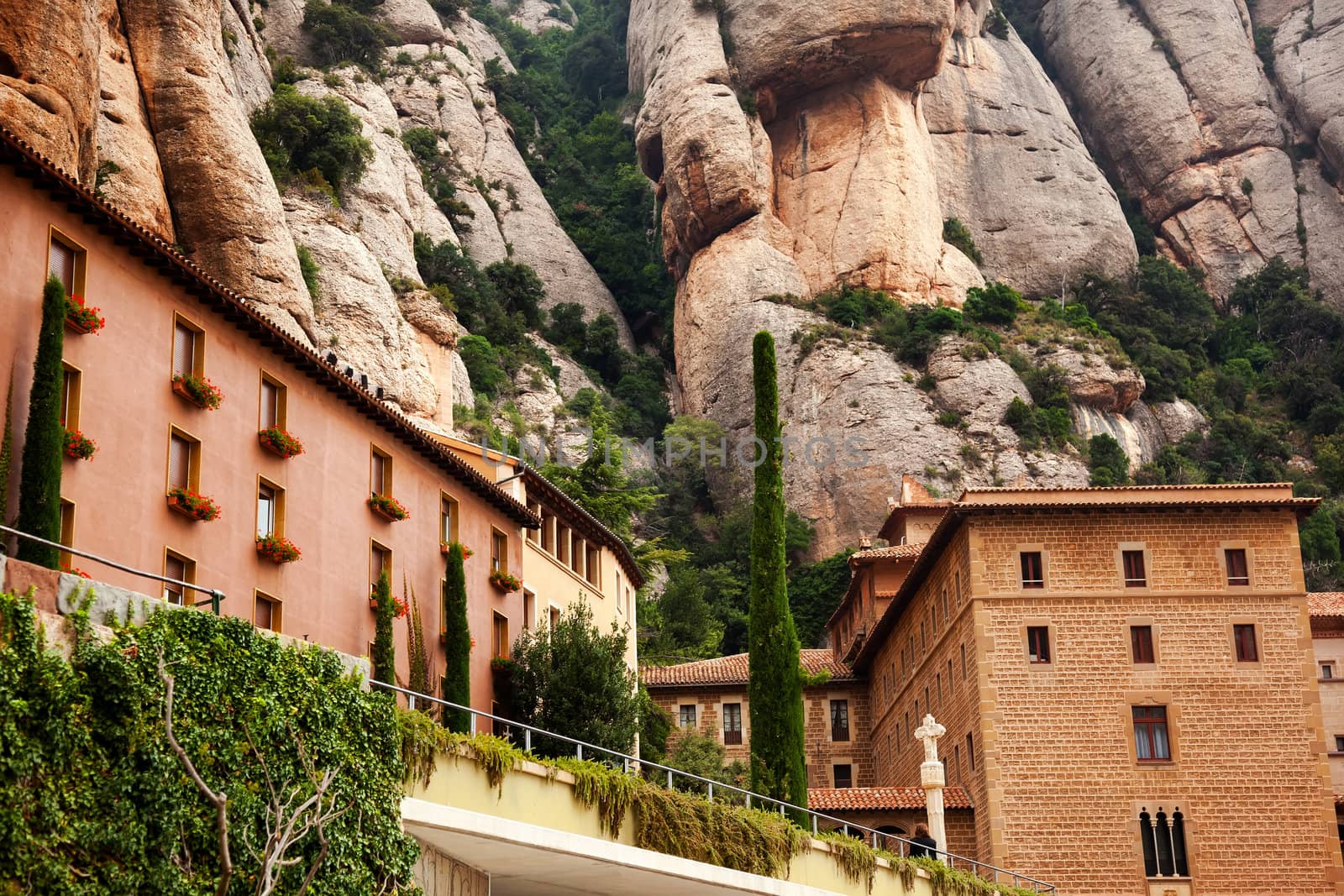 Monestir Monastery of Montserrat Barcelona, Catalonia, Spain by bill_perry