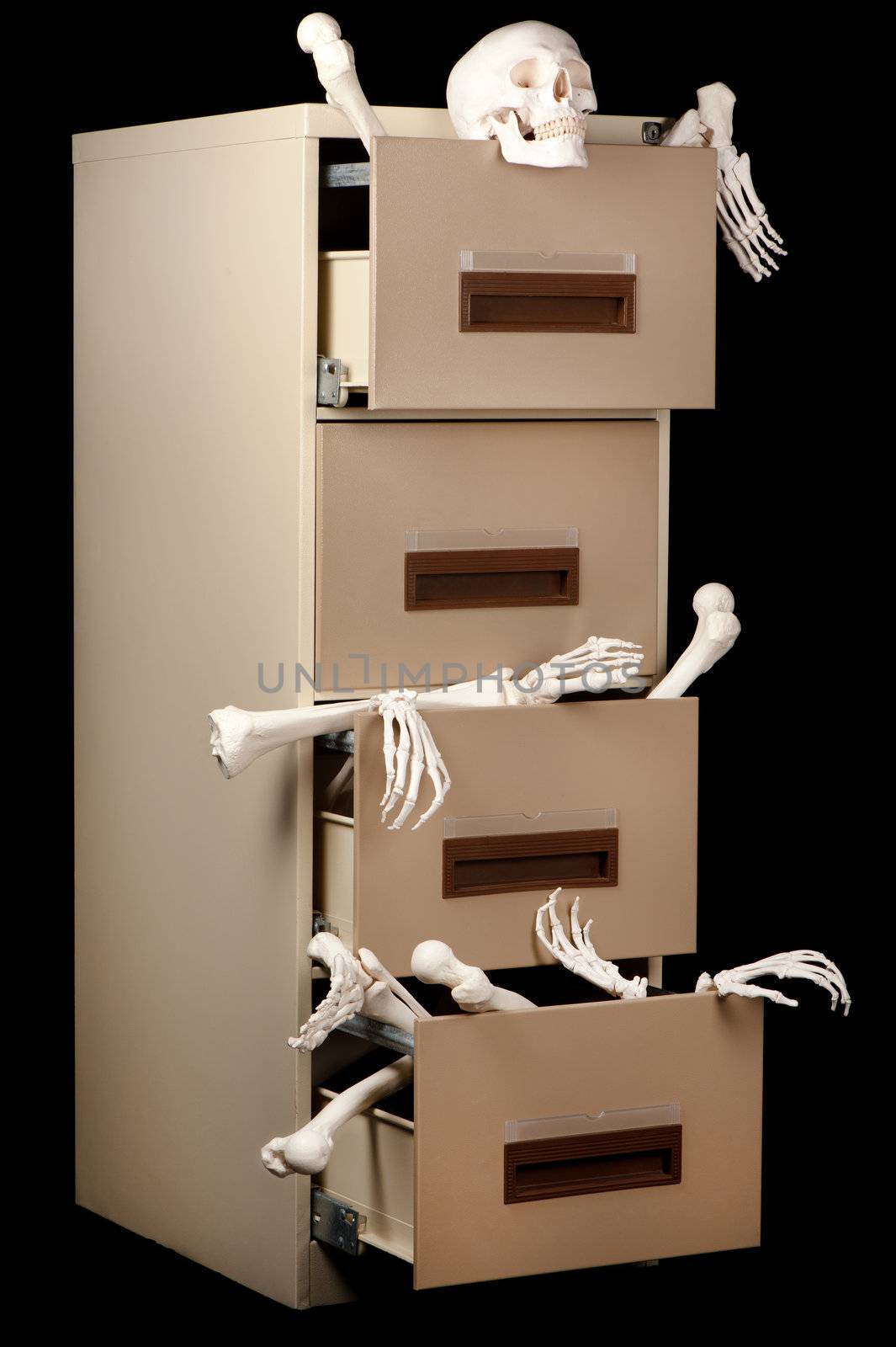 Skeletons in cabinet by Zafi123