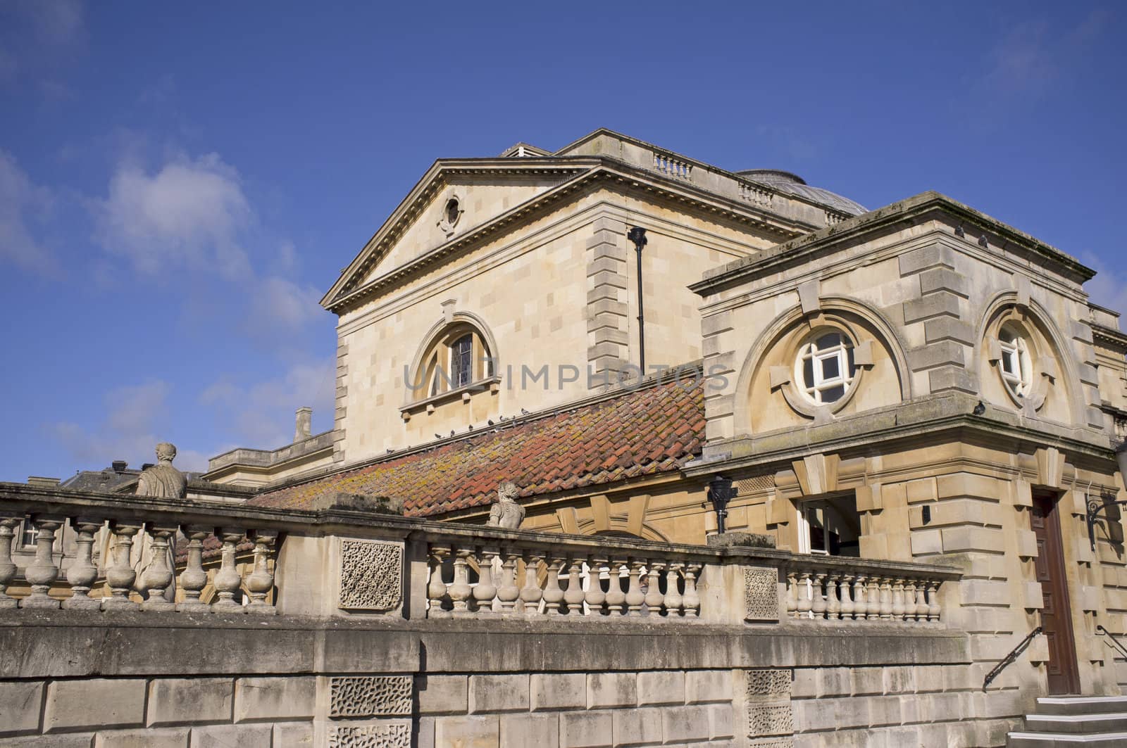 Roman Baths in the historic city of Bath in Somerset, England