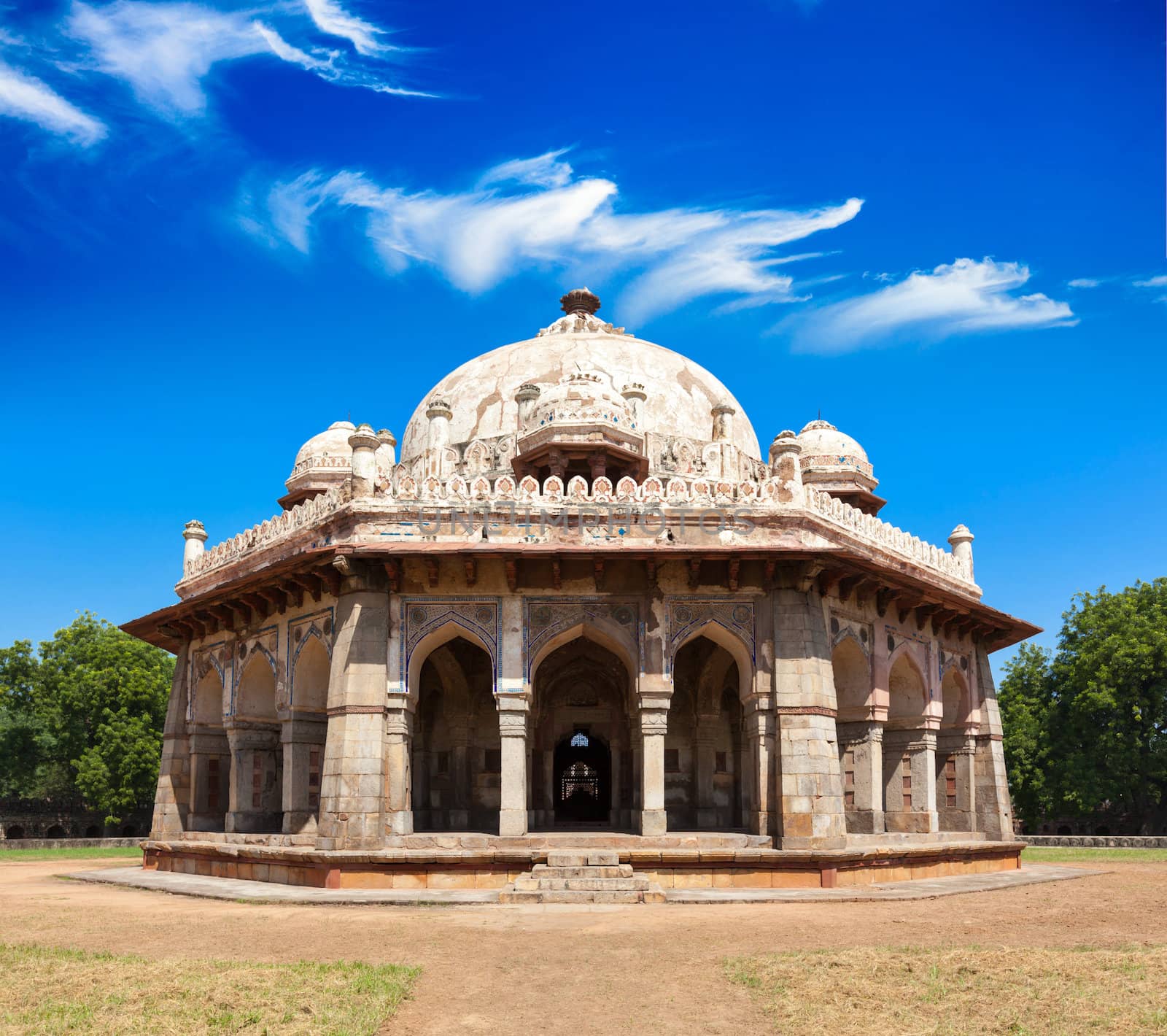 Isa Khan Tomb in Humayun's Tomb Complex. Delhi, India