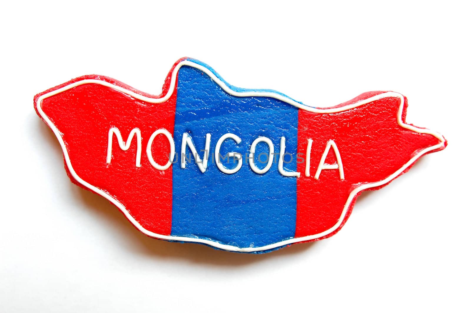 Map of Mongolia on a white background