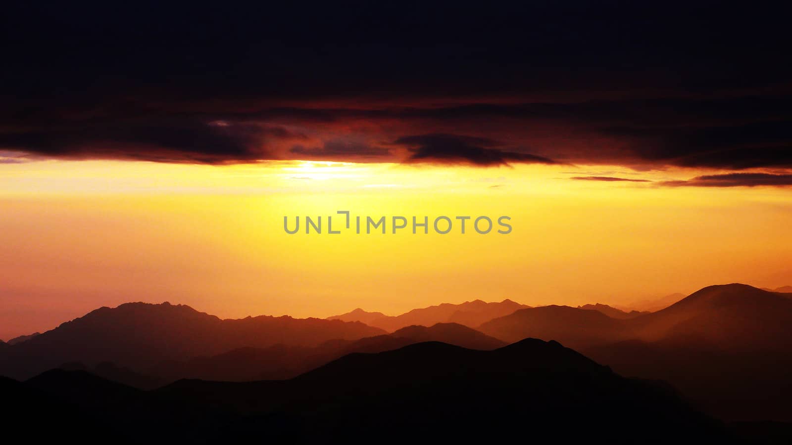 Cloudscape at sunset