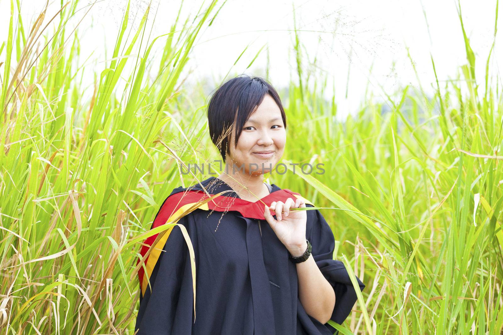 Asian woman graduation by kawing921
