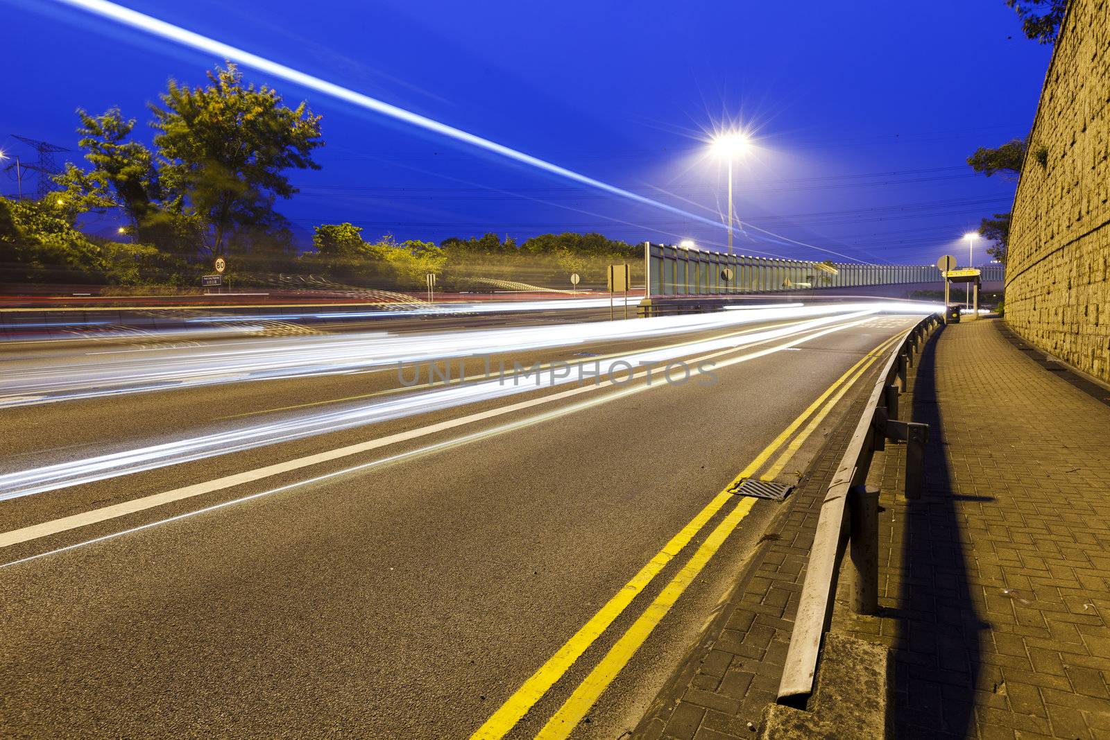 Traffic highway in city