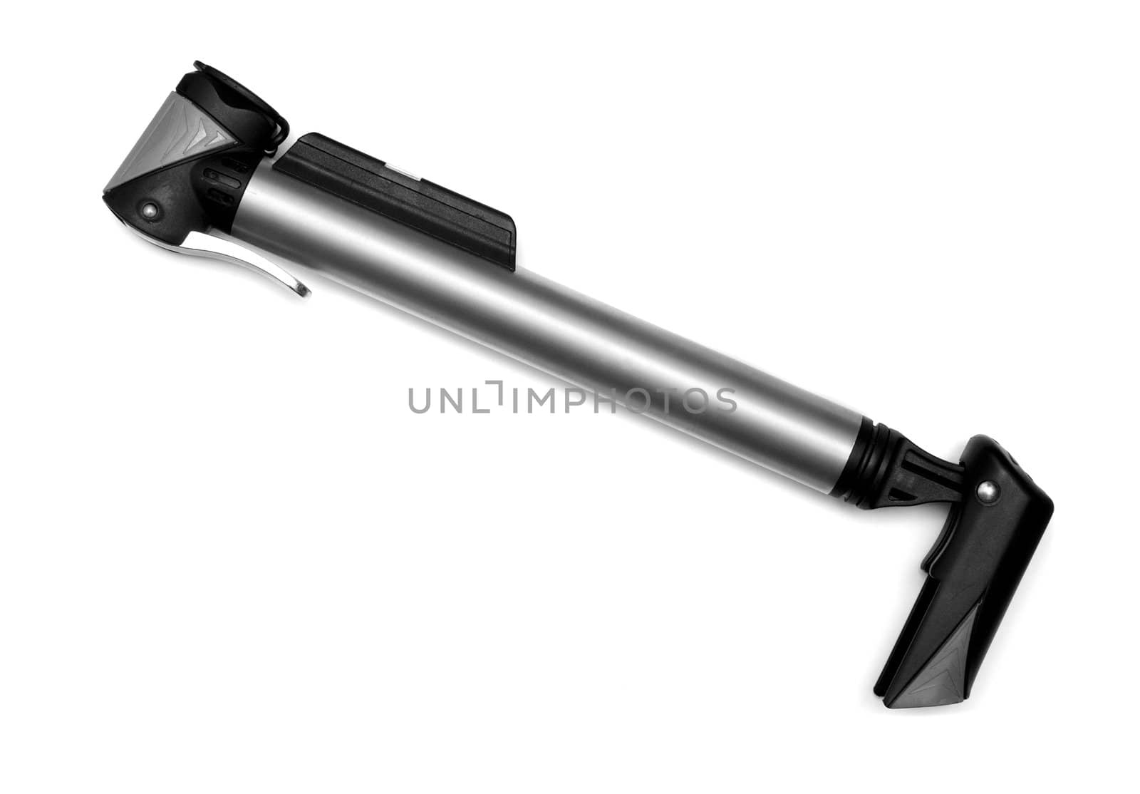 bicycle pump isolated on white background