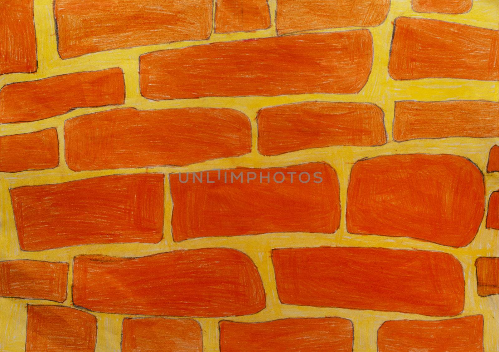 texture painting a brick wall by DNKSTUDIO